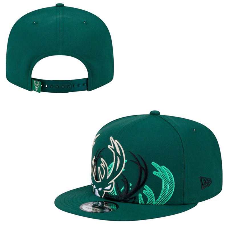 2025 NBA Milwaukee Bucks Hat TX202503075->nba hats->Sports Caps